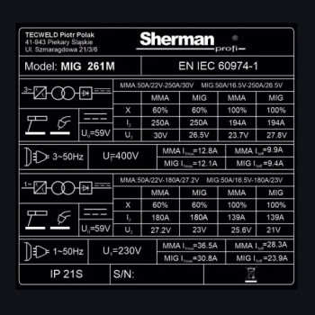 Sherman MIG 261M/4R